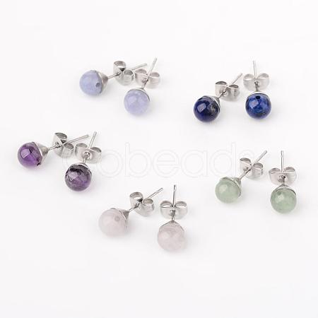 304 Stainless Steel Stud Earring Findings EJEW-JE02067-1