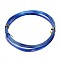 Round Aluminum Craft Wire, for Beading Jewelry Craft Making, Blue, 20 Gauge, 0.8mm, 10m/roll(32.8 Feet/roll)