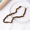 Natural Tiger Eye Chips Bead Necklace, 18.90 inch(48cm)