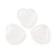 Heart Natural Quartz Crystal Worry Stone, Anxiety Healing Thumb Stone, 19.5~20.5x20~20.5x5.8~6.8mm