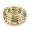 Aluminum Wire, Bendable Metal Craft Wire, Flexible Craft Wire, for Beading Jewelry Craft Making, Light Gold, 12 Gauge, 2.0mm, 55m/500g(180.4 Feet/500g)