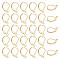 Unicraftale 304 Stainless Steel Leverback Earring Findings, with Loop, Golden, 15x10x2mm, Hole: 1.4mm, Pin: 1x0.8mm, 80pcs/box