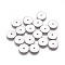 Non-Tarnish 304 Stainless Steel Spacer Beads, Flat Round, Stainless Steel Color, 10x0.8mm, Hole: 1.2mm