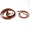 PU Leather Bag Straps Set, Flat, Bag Replacement Accessories, Sienna, 2.6~134x0.8~3.8x0.2~0.7cm, Hole: 4mm, 5pcs/set