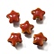 Handmade Porcelain Beads, Star, FireBrick, 13.5x15x7.5mm, Hole: 2mm