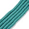 Handmade Polymer Clay Beads Strands, for DIY Jewelry Crafts Supplies, Heishi Beads, Disc/Flat Round, Dark Turquoise, 6x0.5~1mm, Hole: 1.8mm, about 290~320pcs/strand, 15.75 inch~16.14 inch(40~41cm)