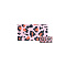 Single-Sided Polyester Grosgrain Ribbon, Leopard Print Pattern, Pink, 1-1/2 inch(38mm)