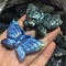 Dyed Natural Labradorite Carved Display Decorations, Figurine Home Decoration, Reiki Energy Stone for Healing, Butterfly, 40~60mm