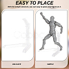 Clear Plastic Model Assembled Action Figure Display Holders ODIS-WH0038-94-4