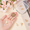 10Pcs Brass Stud Earring Findings KK-BBC0009-25-3