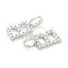 Brass Micro Pave Clear Cubic Zirconia Pendants ZIRC-J039-18P-B-2