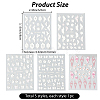 5Pcs 5 Styles Flower & Butterfly PET Nail Art Stickers MRMJ-SP0001-16-2