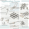120Pcs Brass Split Rings KK-BBC0023-11B-7