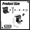 10Pcs Aluminum Alloy Solar Panel End Clamps Brackets for RV Rooftop Caravans AJEW-WH0481-838-2