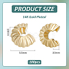 Brass Crimp Beads Covers KK-BC0014-72B-G01-2
