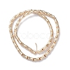 Electroplate Glass Beads Strands EGLA-Q128-13C-2