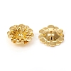Multi-Petal Brass Bead Caps KK-I669-14G-3