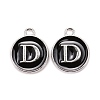 Platinum Plated Alloy Charms LS-ENAM-S118-02D-P-1