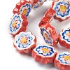 Handmade Porcelain Flower Beads PORC-J008-04D-4