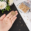 Beebeecraft 80Pcs Brass Stud Earring Findings KK-BBC0007-17-3