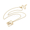 304 Stainless Steel Necklace NJEW-D330-01G-11-2