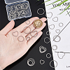 60Pcs 6 Styles 304 Stainless Steel Linking Ring STAS-UN0056-44-4