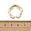 Brass Micro Pave Clear Cubic Zirconia Cuff Rings for Women RJEW-G347-02G-5