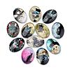 Flat Back Glass Kitten Cabochons GGLA-S034-25x18-024-1