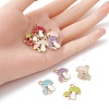 10Pcs 5 Colors Autumn Theme Alloy Enamel Pendants ENAM-YW0002-79-4