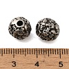 Retro Rondelle Skull 316 Stainless Steel European Large Hole Beads LS-STAS-F072-05-01-3