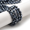 Electroplate Glass Beads Strands EGLA-D017-7x5mm-2-2