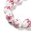 Handmade Lampwork Beads Strands LAMP-Q036-08F-3