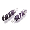 Natural Amethyst Pointed Pendants GG-N001-01P-02-2