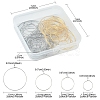 64Pcs 8 Style 316 Surgical Stainless Steel Hoop Earring Findings STAS-FS0001-33-5
