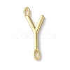 Rack Plating Brass Connector Charms KK-P245-07G-Y-1