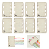 10Pcs MDF Temperature Blanket Reusable Color Chart AJEW-WH0460-155-1