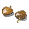 Natural Tiger Eye Pendants G-G956-B01-G-2