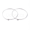 316 Surgical Stainless Steel Hoop Earring Findings STAS-J025-01F-P-2
