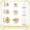 120Pcs 3 Style Opaque Resin Cabochons CRES-GA0001-08-2