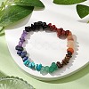 Chakra Natural Obsidian & Amethyst & Lapis Lazuli & Green Aventurine & Tiger Eye & Red Aventurine & Red Jasper BJEW-JB10777-01-2