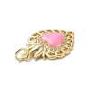 Eco-Friendly Rack Plating Brass Micro Pave Cubic Zirconia Pendants KK-F845-33G-4