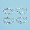 Alloy Open Back Bezel Pendants PALLOY-R098-19AS-1