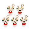 Alloy Enamel Pendants X-ENAM-S121-014-2