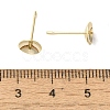 Brass Studs Earrings Finding KK-K383-01E-G-3