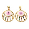 Golden Brass Pendants KK-L209-010G-03-1