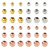 90Pcs 3 Style Brass Spacer Beads KK-YW0002-75G-2