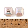UV Plating Rainbow Iridescent Acrylic Beads PACR-C009-03A-3
