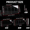Acrylic and Iron Card Sleeve  Display Stands ODIS-WH0100-06-2