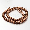 Electroplate Non-magnetic Synthetic Hematite Bead Strands G-F300-43-08-2
