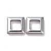 PVD Vacuum Plating Non-magnetic Synthetic Hematite Linking Rings G-G856-08-2
